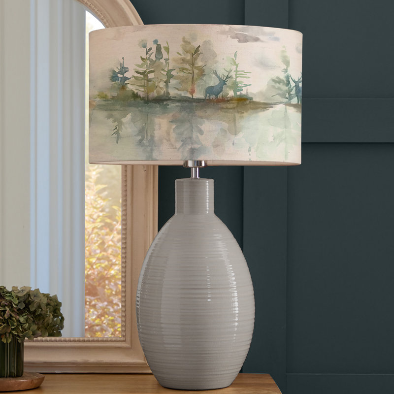Epona Ceramic Table Lamp, Blue