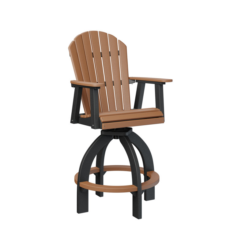 Très grand fauteuil pivotant 30 po Berlin, Noir, Cèdre