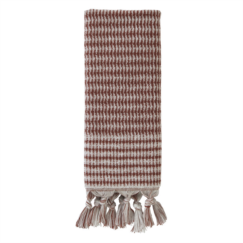 Reign Cotton Plush Hand Towel, Spice