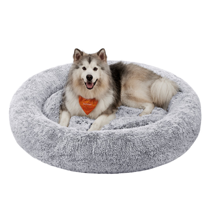 140x140x20cm Polyester Pet Bed, Grey