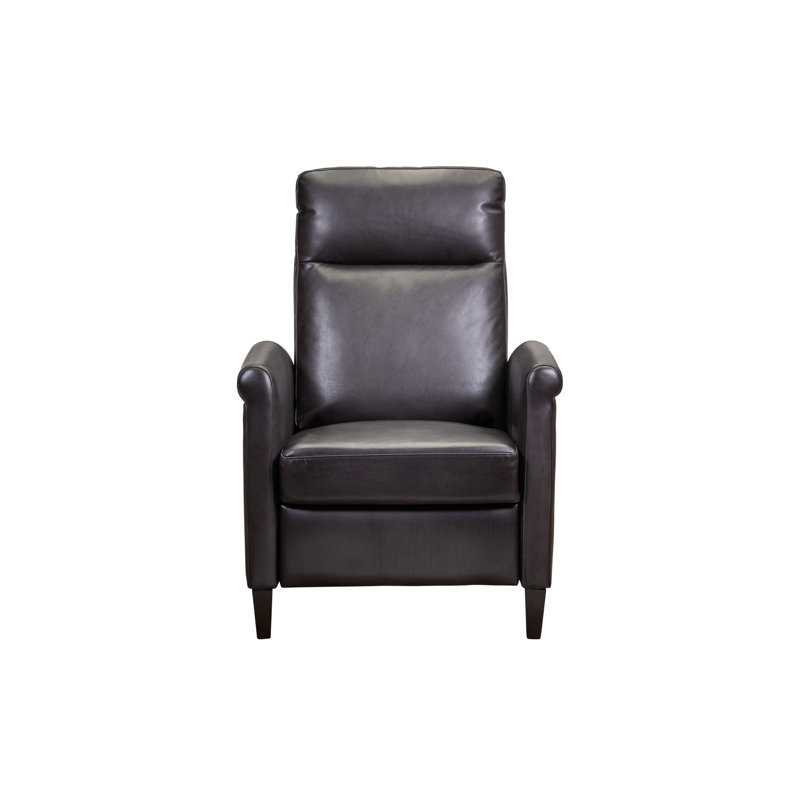 Fauteuil inclinable en cuir Jumar, Noir