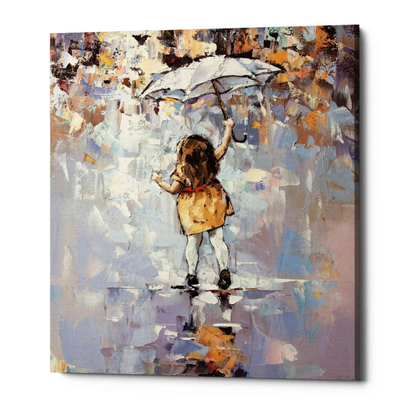 «L Let Up» par Alexander Gunin, art mural sur toile, H 24 po x l 20 po x P 1,25 po