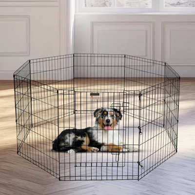 Dog Playpen - Foldable Metal Exercise Puppy Play Pen .....