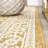 Aaleayah Medallion Textured Weave Yellow/Cream Indoor/Outdoor Rug-261766336