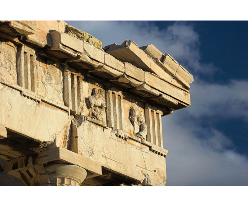 Parthenon Closeup, 16" H x 24" W