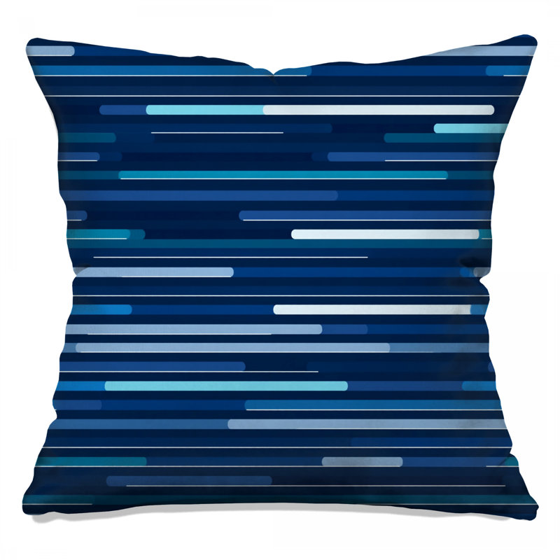 Stripes Throw Pillow, Pattern Double Sided Pillows, 16 x 16 inches