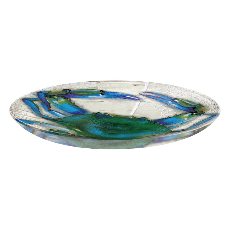 Bain d'oiseaux en verre 18 po