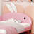 Full Size Upholstered Rabbit-Shape Daybed, Sofabed with Rabbit Ear Headboard for Playful and Functional Design-1624639682
