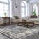 Belsan Persian Medallion Grey/Beige Area Rug