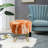 Markie Everly Quinn Round Faux Fur Ottoman-1088685090