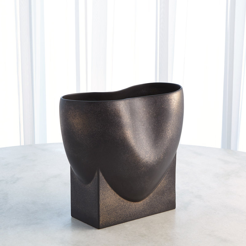 Orpheus Low Bowl, Bronze