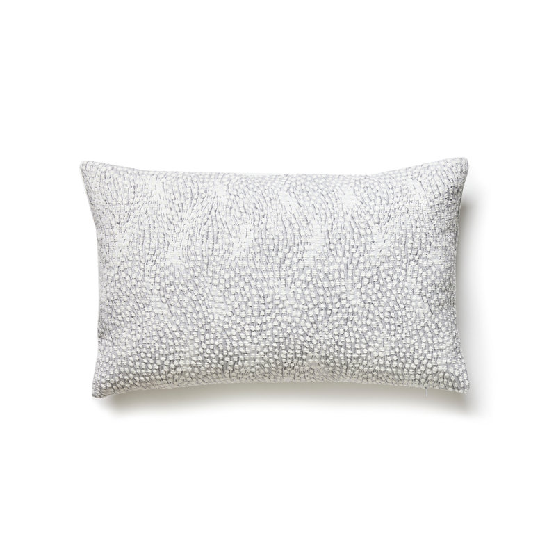 Flurry Lumbar Pillow Cover & Insert, Snow
