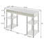 Bureau d'écriture avec tablettes sans outils Edwin-25903035