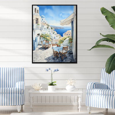 Village grec des îles grecques II - Grèce, art mural