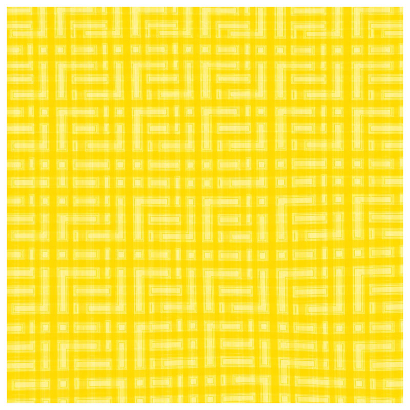 Édredon jaune à motif géométrique, Twin