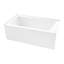 Kingston Brass Aqua Eden 60-Inch Acrylic Rectangular 3-Wall Alcove Tub with Anti-Skid Surface, Hand Drain Hole-88708069