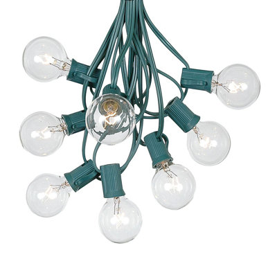Patio Outdoor 25 - Bulb 25'' Plug-in Globe String Light