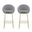 Ensemble de 2 tabourets de bar rembourrés Celano-117657639