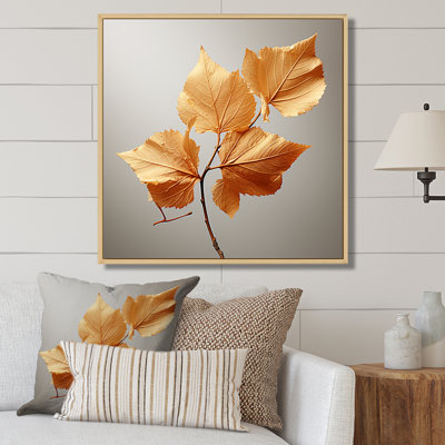 " Copper Leafy Abstractions I "