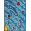 Tapis géométrique bleu Kindig-29180325
