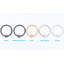 MERIVILLE 14 pièces de rideaux plats en métal de 2 pouces de diamètre intérieur avec œillets (ensemble de 14 œillets circulaires, étain)-73877620