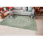 Tapis rectangulaire vert / blanc Reseda-60602310