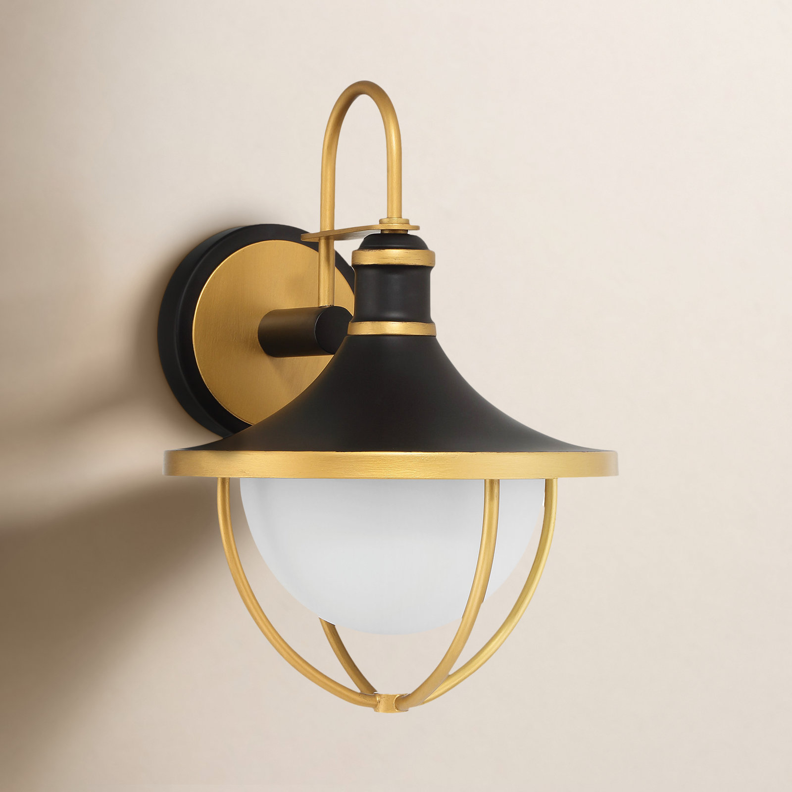 Avangeline Outdoor Wall Lantern, 13.5" H x 9.75" W x 11" D
