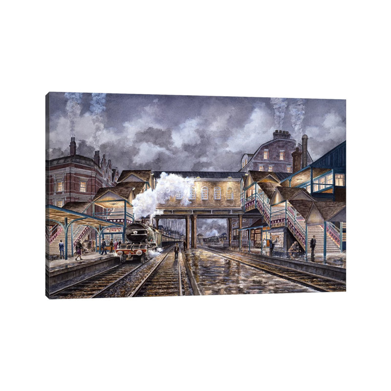 Night Train To Edinbourough by Stanton Manolakas - Wrapped Canvas Gallery-Wrapped Canvas Giclée, 30.48 cm H x 45.72 cm W