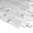 Natural 11.82 in. x 12.01 in. Interlocking Glossy Glass Mosaic Tile-60816654
