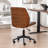 Bryonie Faux Leather Upholstered Armless Office Chair-1609716457