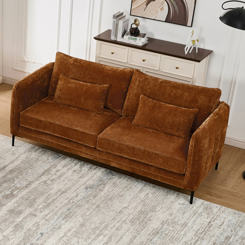 Canapé Beatrice, 1 Sofa, Caramel