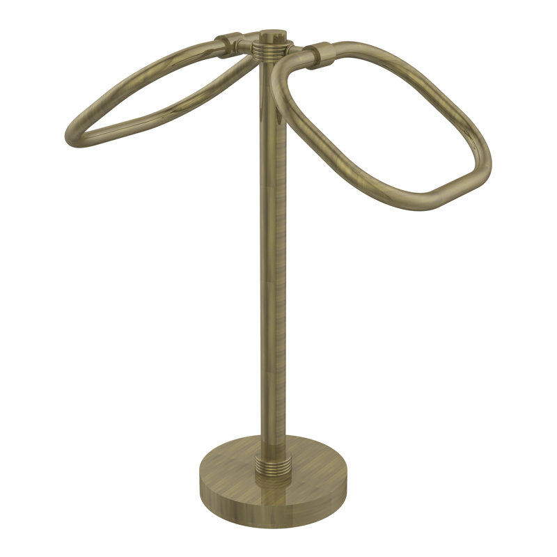 Countertop Towel Stand, Antique Brass