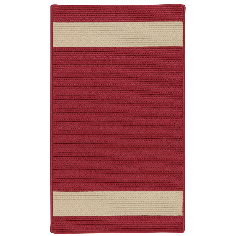 Tapis réversible intérieur / extérieur Sumrall - sable rouge, Rectangle 6 pi x 9 pi