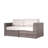 Arreola Fully Assembled 66" Wide Outdoor Wicker Loveseat with Cushions-71107605-92465189