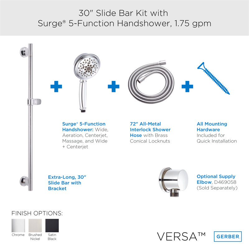 Système de douche à pression équilibrée Versa