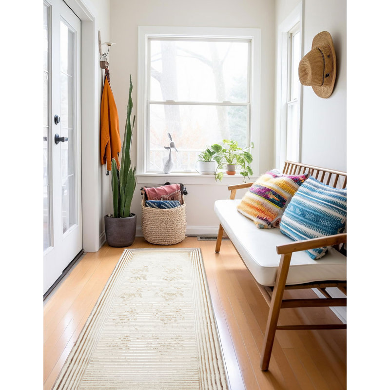 Tapis Ramona brun clair 2 pi 8 po x 8 pi 2 po, Tapis de couloir 2 pi 8 po x 8 pi 2 po