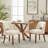 Upholstered Dining Side Chairs Set of 4-705286541