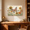 Animaux, papillon, tournesols, marguerites, abeille, impression florale
