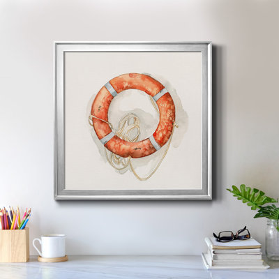 Nautical Safety I-Premium, toile encadrée - prête à être accrochée