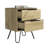 Nuvo Nightstand,Two Drawers, Hairpin Legs-1953657682
