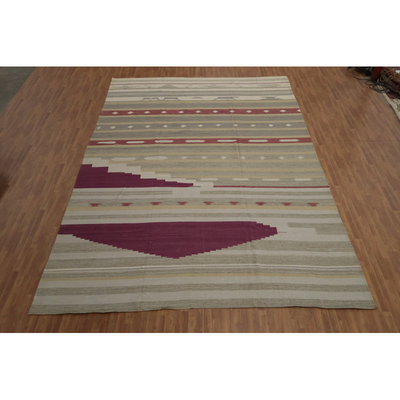 Tapis turc géométrique Kilim 12 x 18