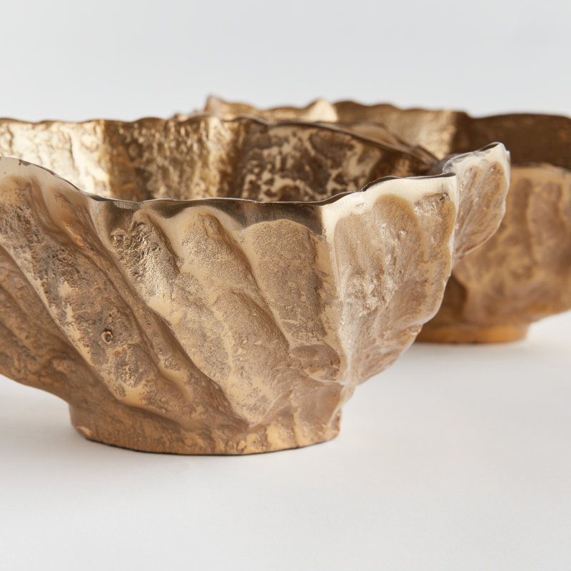 Ostra Decorative Bowls, Gold