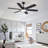 52" Modern 6-blade Downrod Ceiling Fans With Lights And Remote Control-216312860