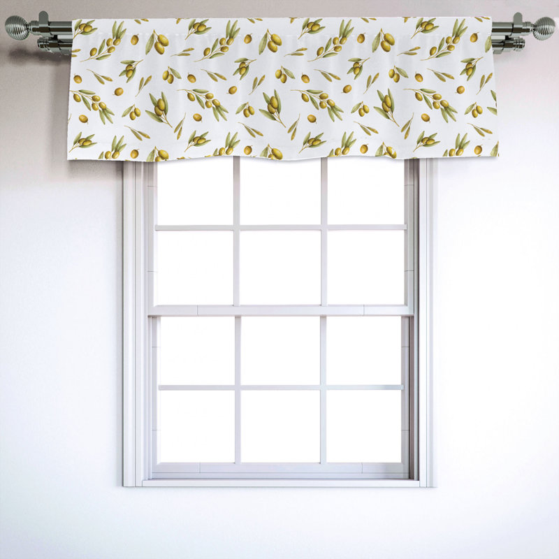 Sateen Ruffled Window Valance