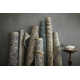 Addie Geometric Hand Knotted Wool Denim/Cream Area Rug