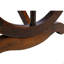 Outdoor Rustic Wooden Bench With Wagon Wheel Legs, 2 People Outdoor Bench Garden Bench