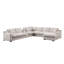 Canapé modulaire en tissu 141,5 po Chenille-412282876