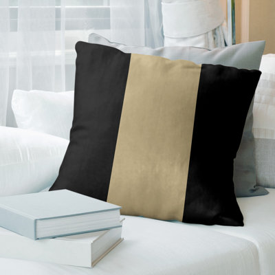 Leather/Suede Reversible Throw Pillow