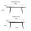 Ensemble de table de salle à manger extensible 62,9 "à 94,4", facile à assembler-1468728413-1468571725