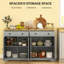 Buffet avec tiroirs de rangement, buffet de style nordique, tablettes réglables pour votre maison